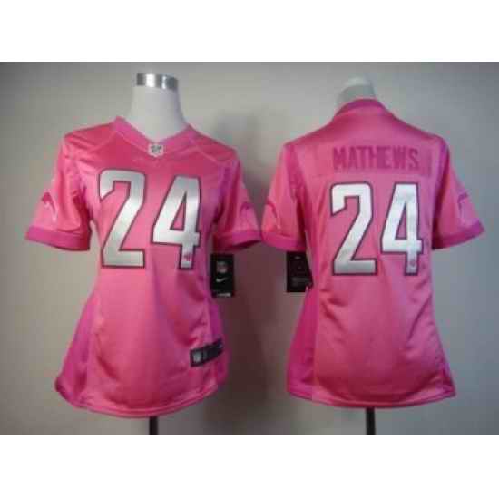 Nike Women San Diego Chargers #24 Ryan Mathews Pink Jerseys[love s]